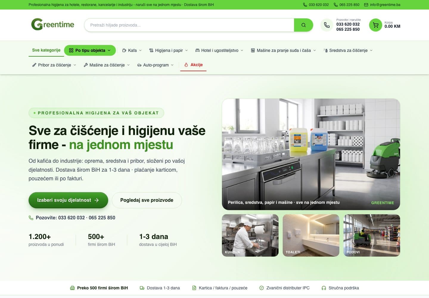 Web shop Greentime